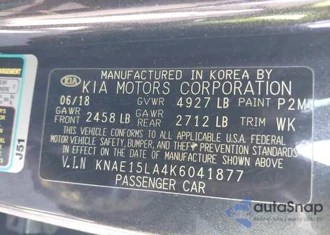 2019 Kia Stinger from USA, damaged, VIN KNAE15LA4K6041877